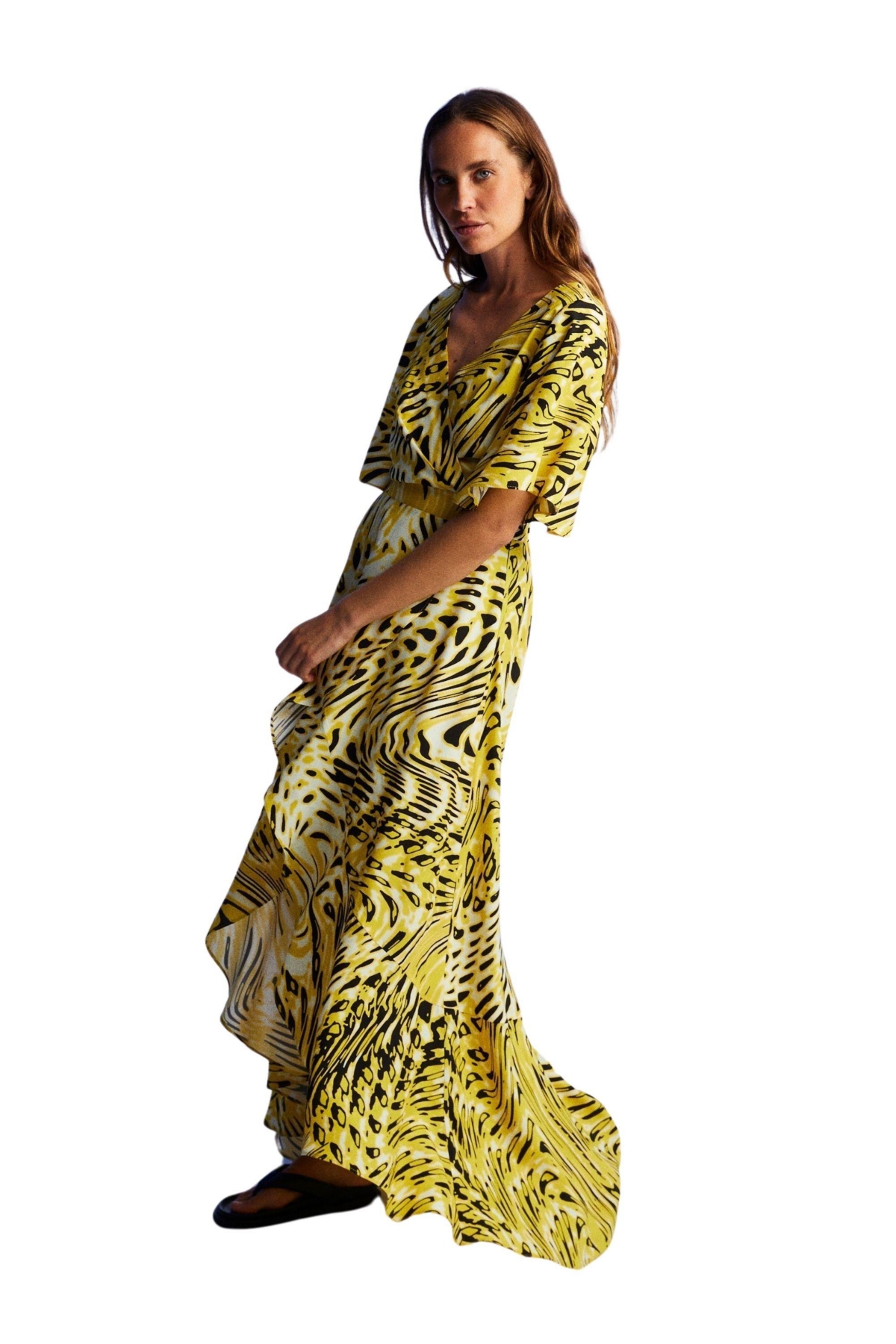 Nocturne Women's Printed Asymmetrical Dress - Multi-colored