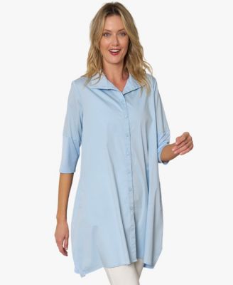 Women's Quarter Sleeve Cotton and Jersey Tiburon Tunic