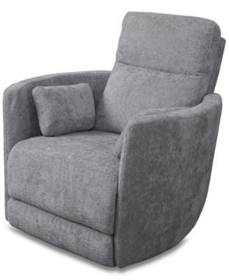 Gardley 38" Fabric Power Swivel Recliner, Created for Macy's