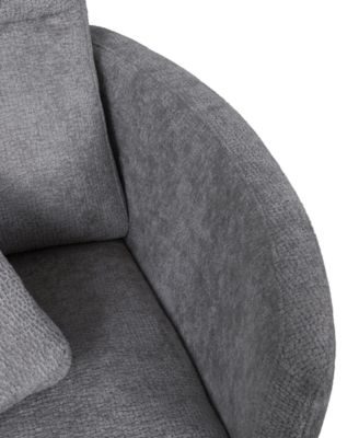 Gardley 38" Fabric Power Swivel Recliner, Created for Macy's