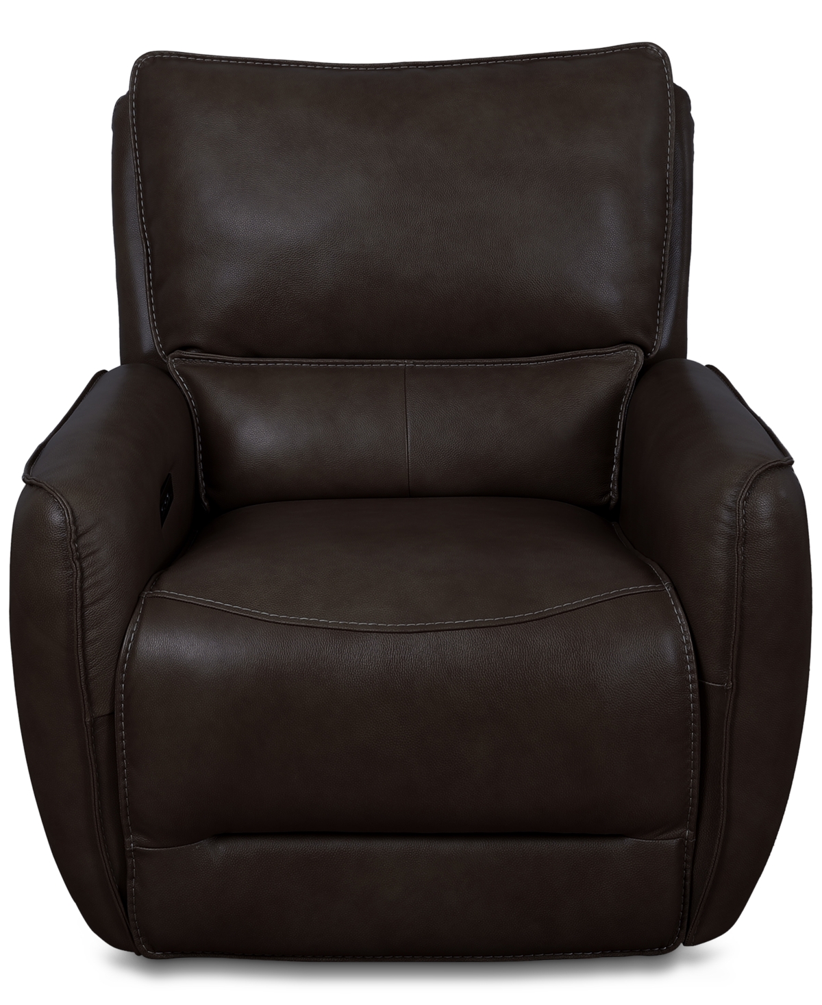 Macy's Derban 40" Leather Zero Gravity Recliner, Created For  In Coffee