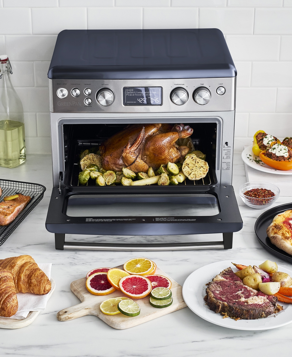 Greenpan Elite Convection Air Fry Oven In Cloud Cream