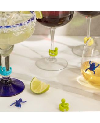 Basic Silicone Suction Cup Tumbler Markers 6 Piece