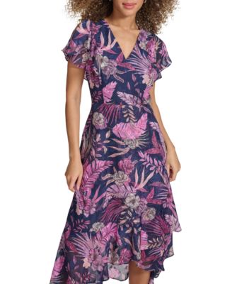 売れ筋商品|||スタイルアンドコー カットソー トップス レディース Plus Size Printed Flutter-Sleeve Top, Exclusively at Macy's Dainty Style & Co Plus Size Printed Flutter-Sleeve Top, Created for
