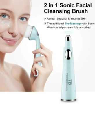 2 in 1 Sonic Facial Brush Cleanser Eye Massager