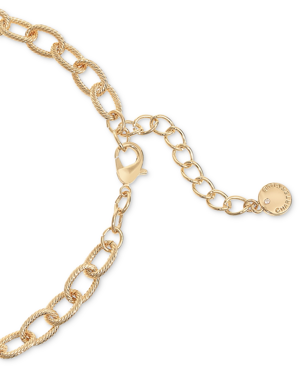Charter Club Gold-Tone Bead & Imitation Pearl Charm Statement Necklace, + extender, Created for Macy's