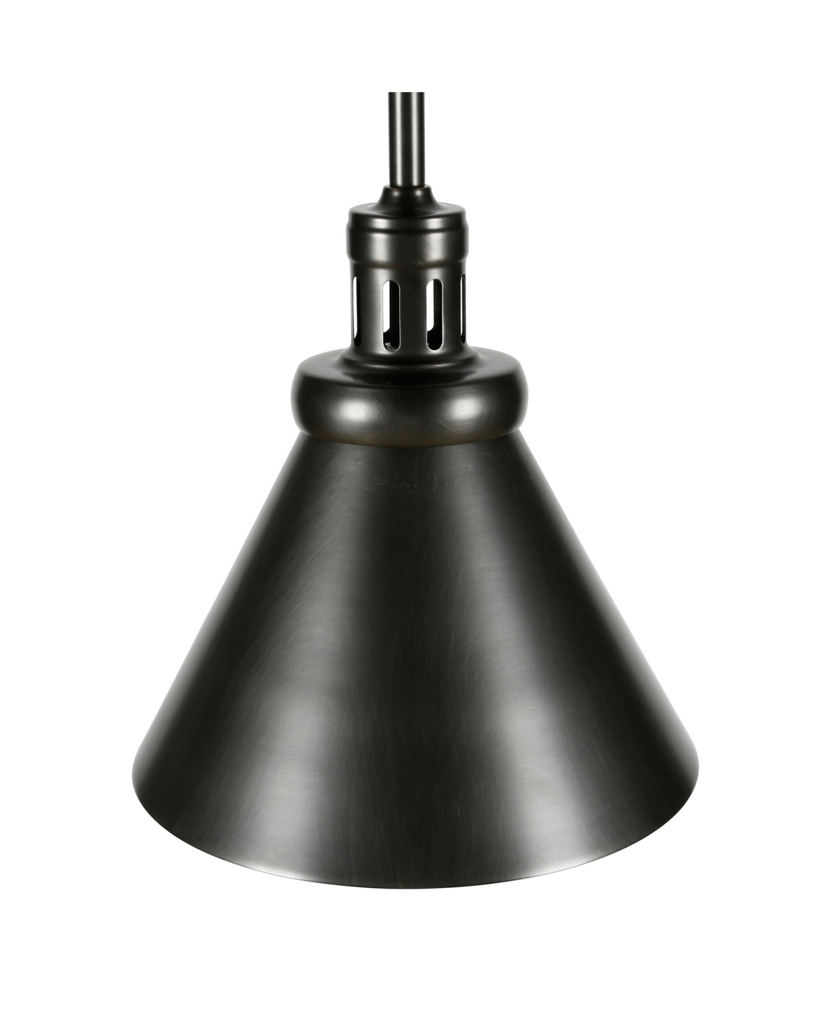 Hudson & Canal Zeno 8.5" Wide Pendant With Metal Shade In Blackened Steel