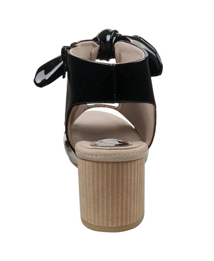 GC Shoes Women's Kimora Knot Detail Block Heel Dress Sandals Macy's