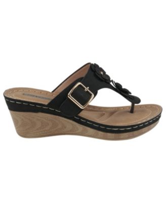 Women's Narbonne Flower Wedge Sandals