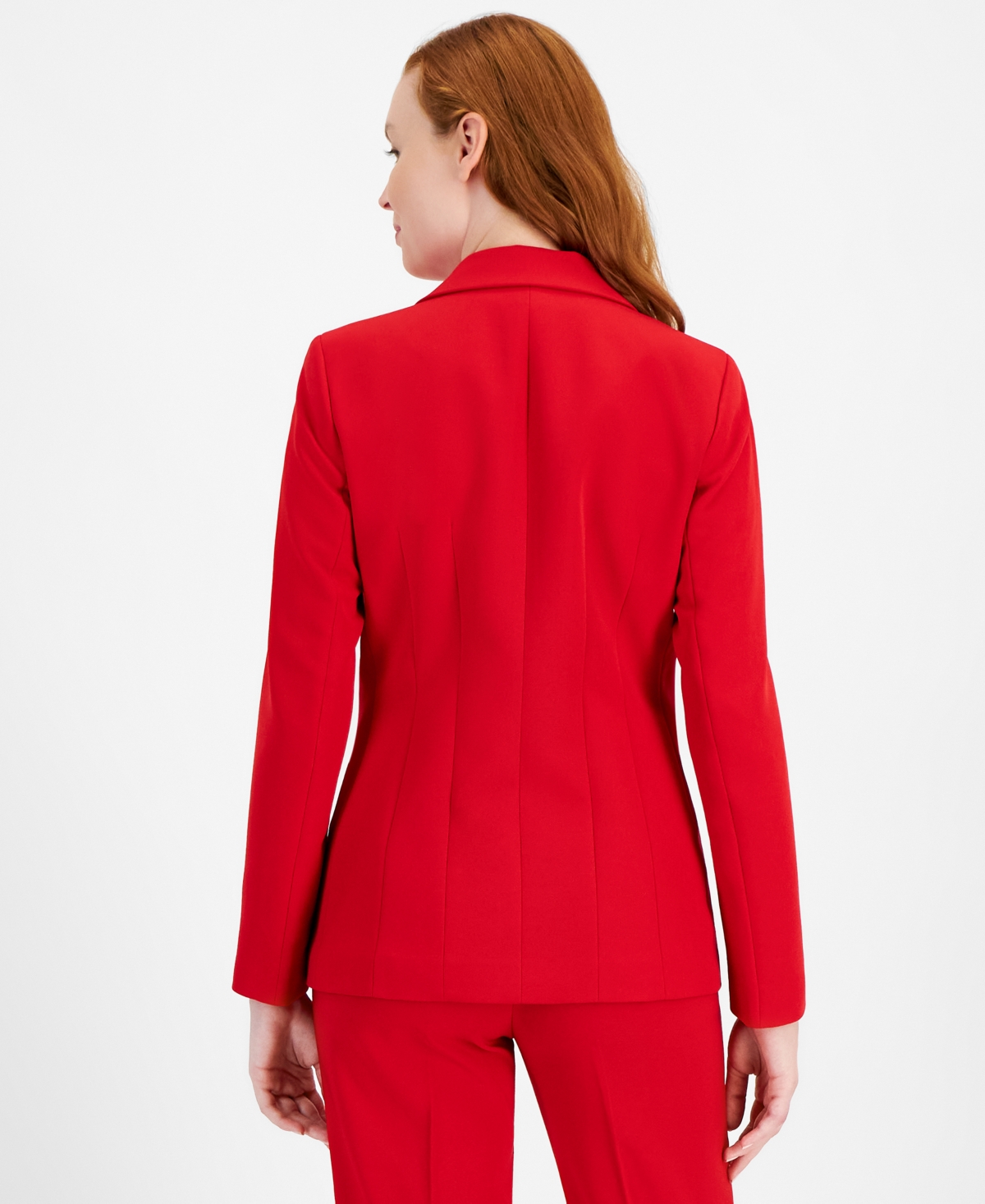 Anne Klein Women's Stretch Notch-Lapel Long-Sleeve Blazer