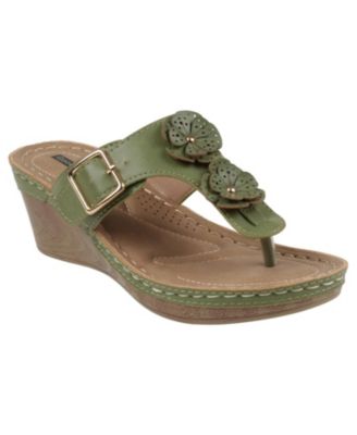 Women's Narbonne Flower Wedge Sandals