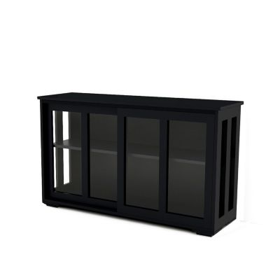  Kitchen Storage Stand Cupboard With Glass Door