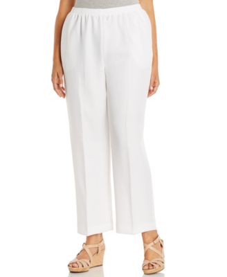 macys womens white pants