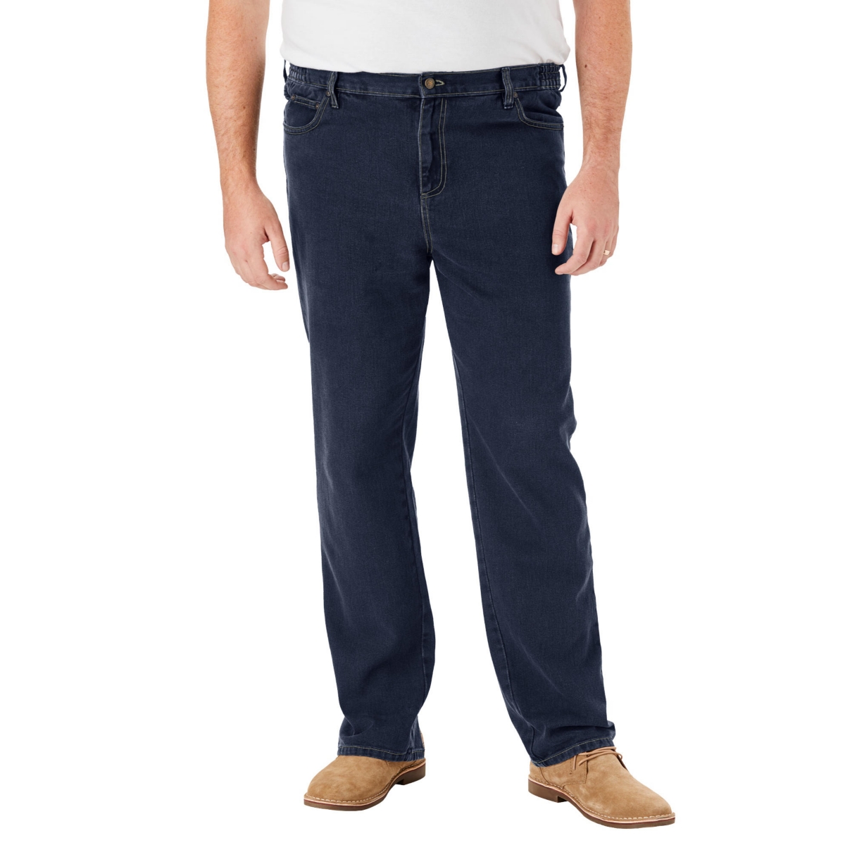 Liberty Blues Big & Tall by KingSize Loose Fit 5-Pocket Stretch Jeans
