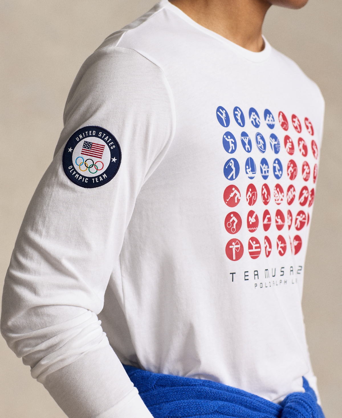 Polo Ralph Lauren Men's Team Usa Custom Slim-Fit Graphic T-Shirt