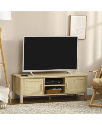 Boho TV Sd, Holds 60" TVs, Entertainment Center, Natural