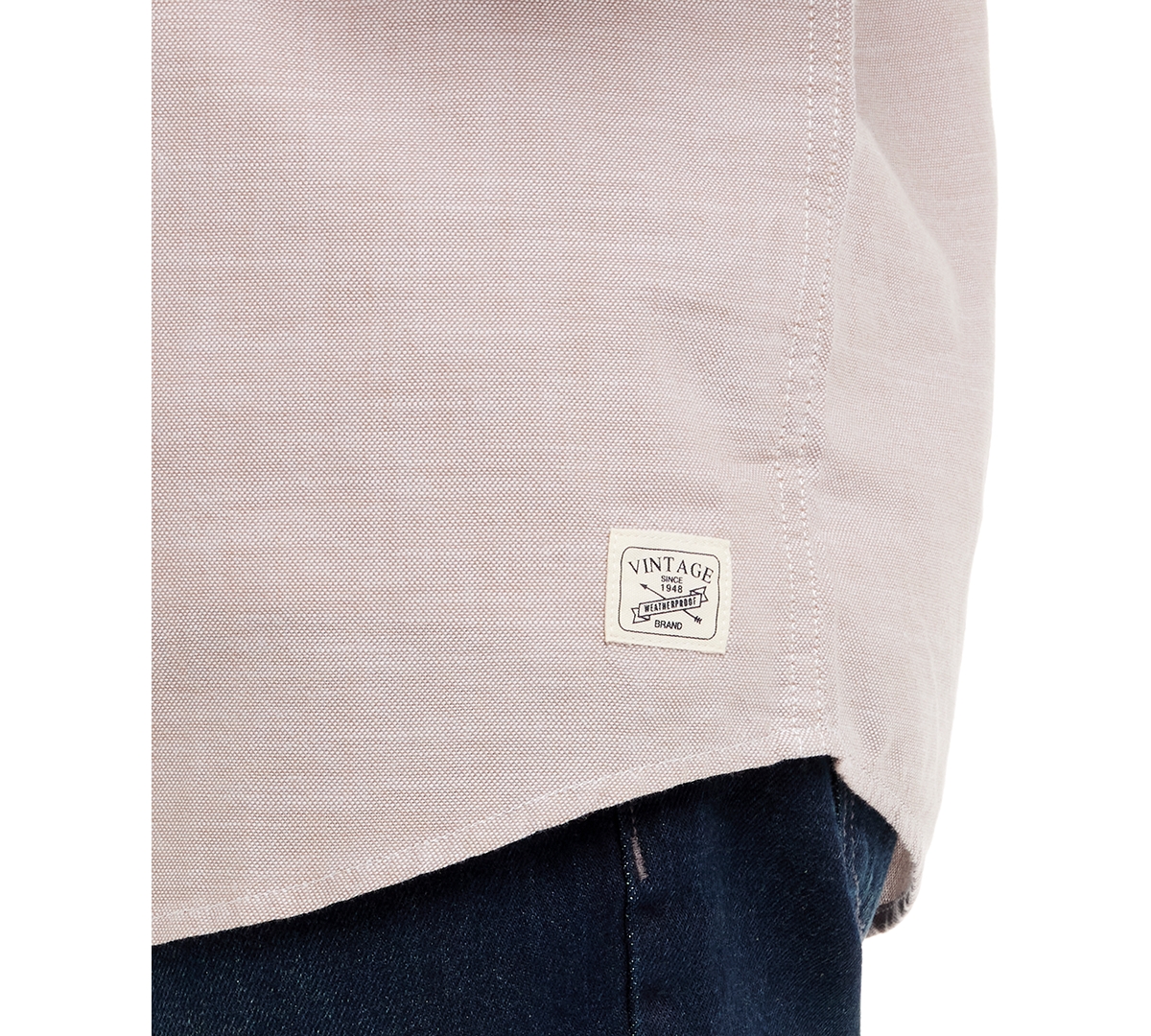 Weatherproof Vintage Men's Solid Long Sleeve Button-Front Oxford Shirt