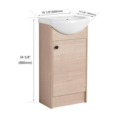 18 Inch Freestanding Bathroom Vanity