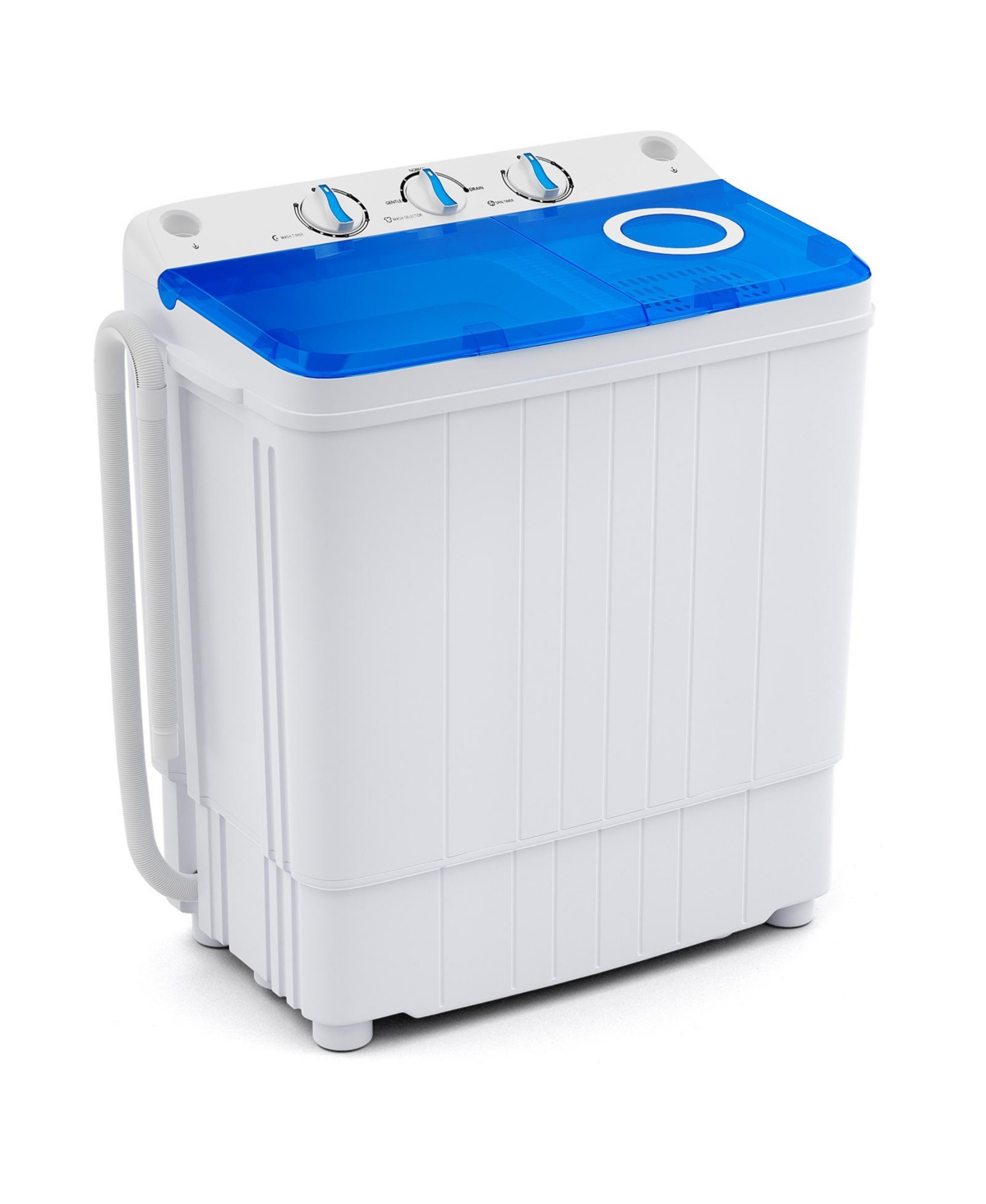 Costway Portable Washing Machine lbs Twin Tub Laundry Washer with Drain Pump
