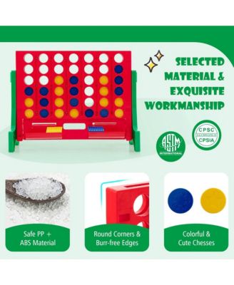Wall Mounted or Tabletop Giant 4 in a Row Jumbo 4-to-Score Connect Game Set