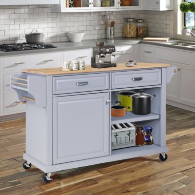 Cambridge Wood Top Storage Kitchen Island