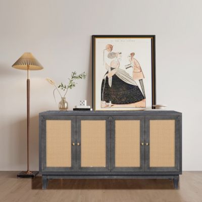 Rattan Sideboard, Storage Cabinet, Console Table