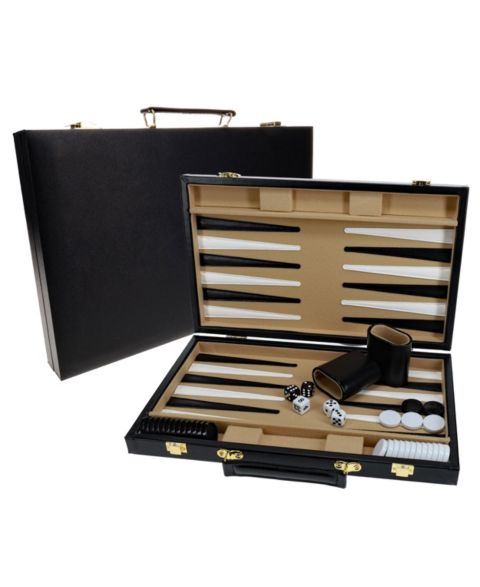 Детская настольная игра WE Games Travel Classic Backgammon Board Game, Ages 14+, цвет: Чёрный