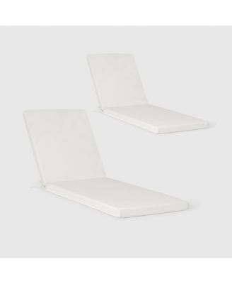 Set of 2 78" x 23" Cushions Outdoor Chaise Lounge Chair