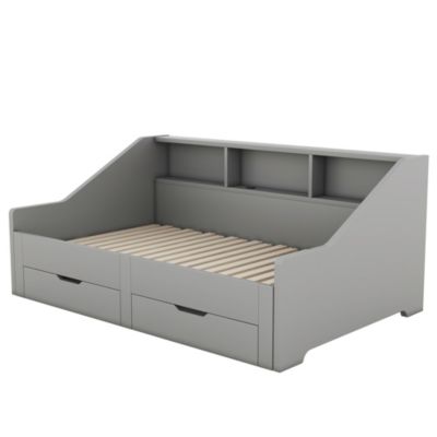 Streamdale Twin-to-King Daybed Frame with Storage and Charging