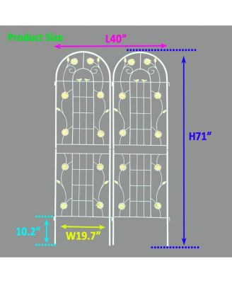 Metal Garden Trellis for Climbing Plants Outdoor Support