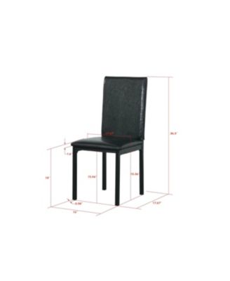 4-Piece Metal Frame Dining Seats