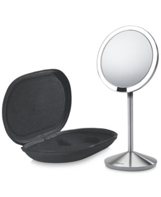 5" Sensor Travel Makeup Mirror, 10x Magnification and Adjustable Brightness