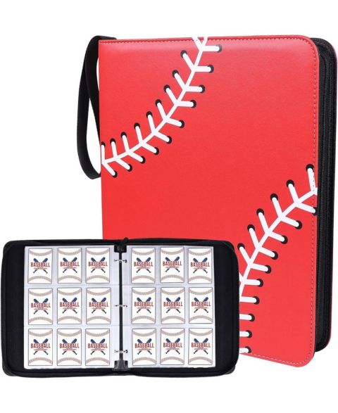 Детские игрушки NeatoTek Waterproof 9-Pocket Trading Card Binder: 720 Pockets for Gaming Cards, Yugioh, Sports, цвет: Baseball