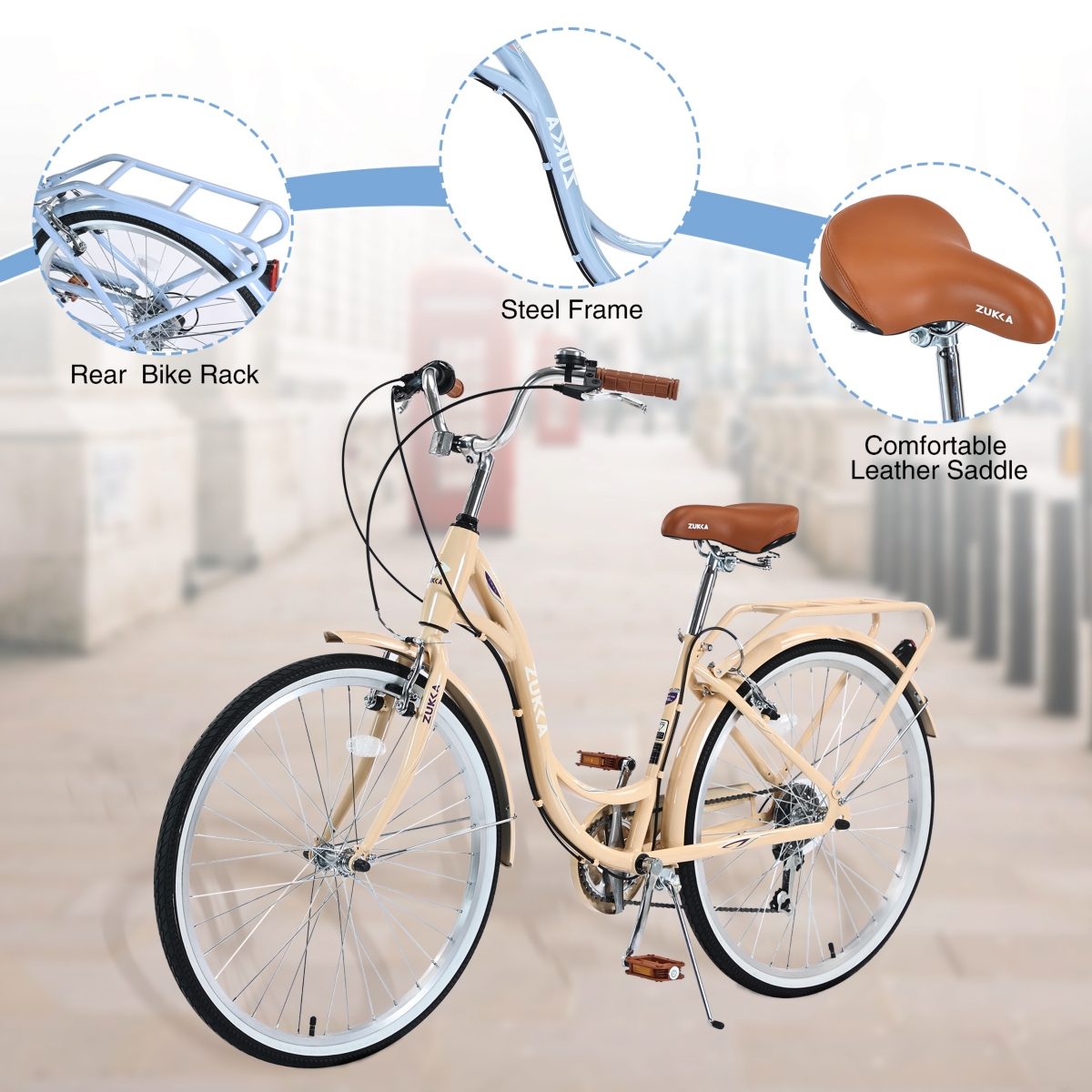 Streamdale Furniture Ladys Bike, 7 Speed, Steel Frame, Multiples