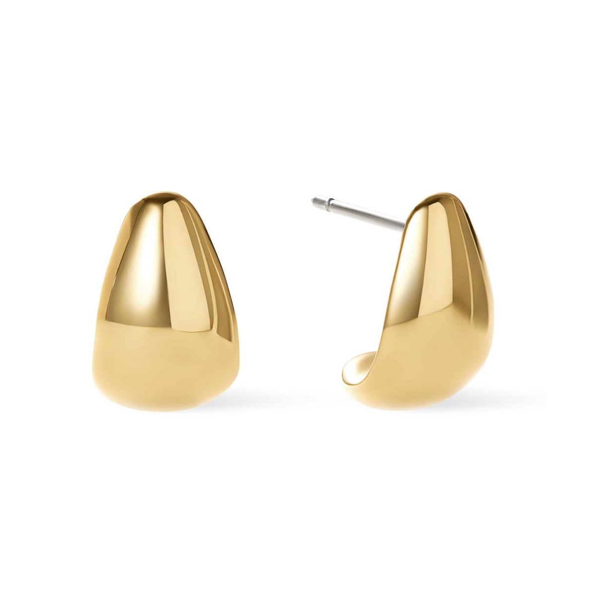 Gold Huggie Earrings - Alessia - Gold