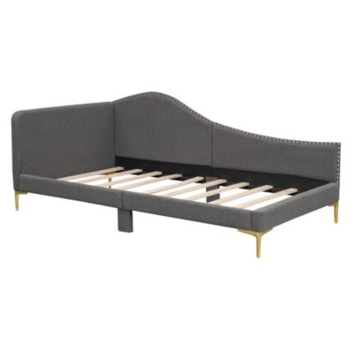 Upholstered Twin Daybed with Headboard and Armrests