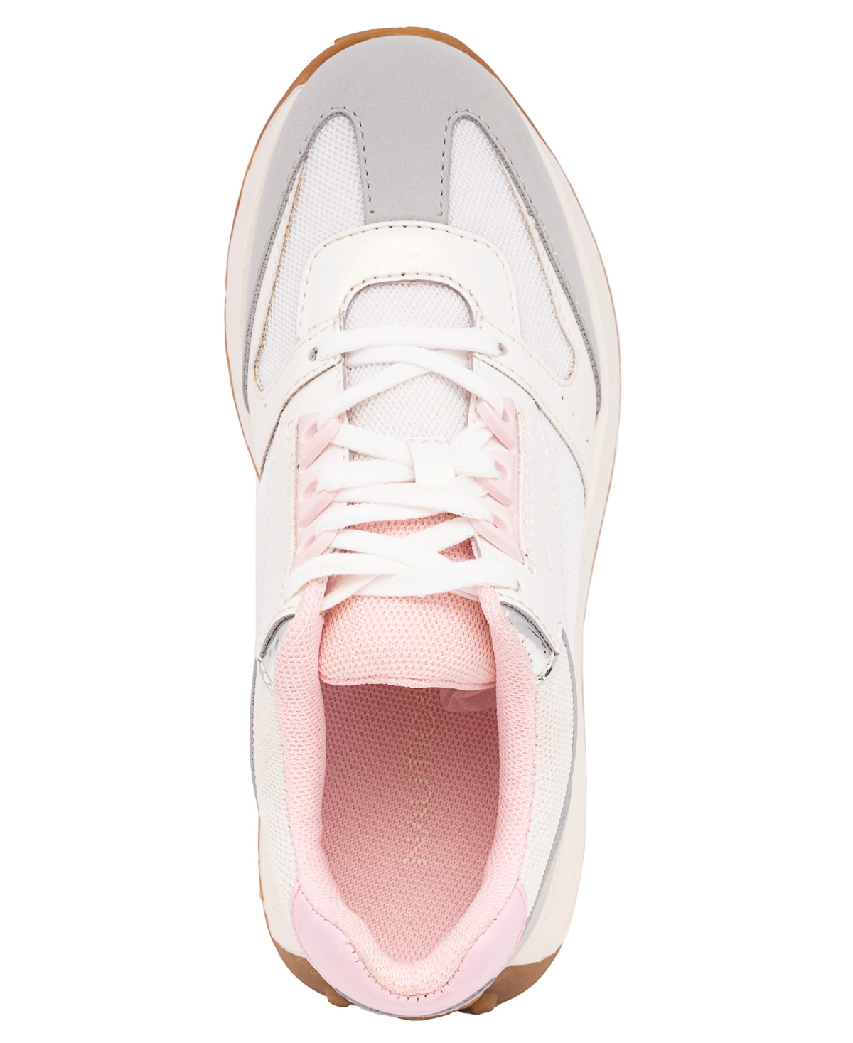 Nautica Little and Big Girls Lolan S Athletic Sneaker -Iridescent/Grey