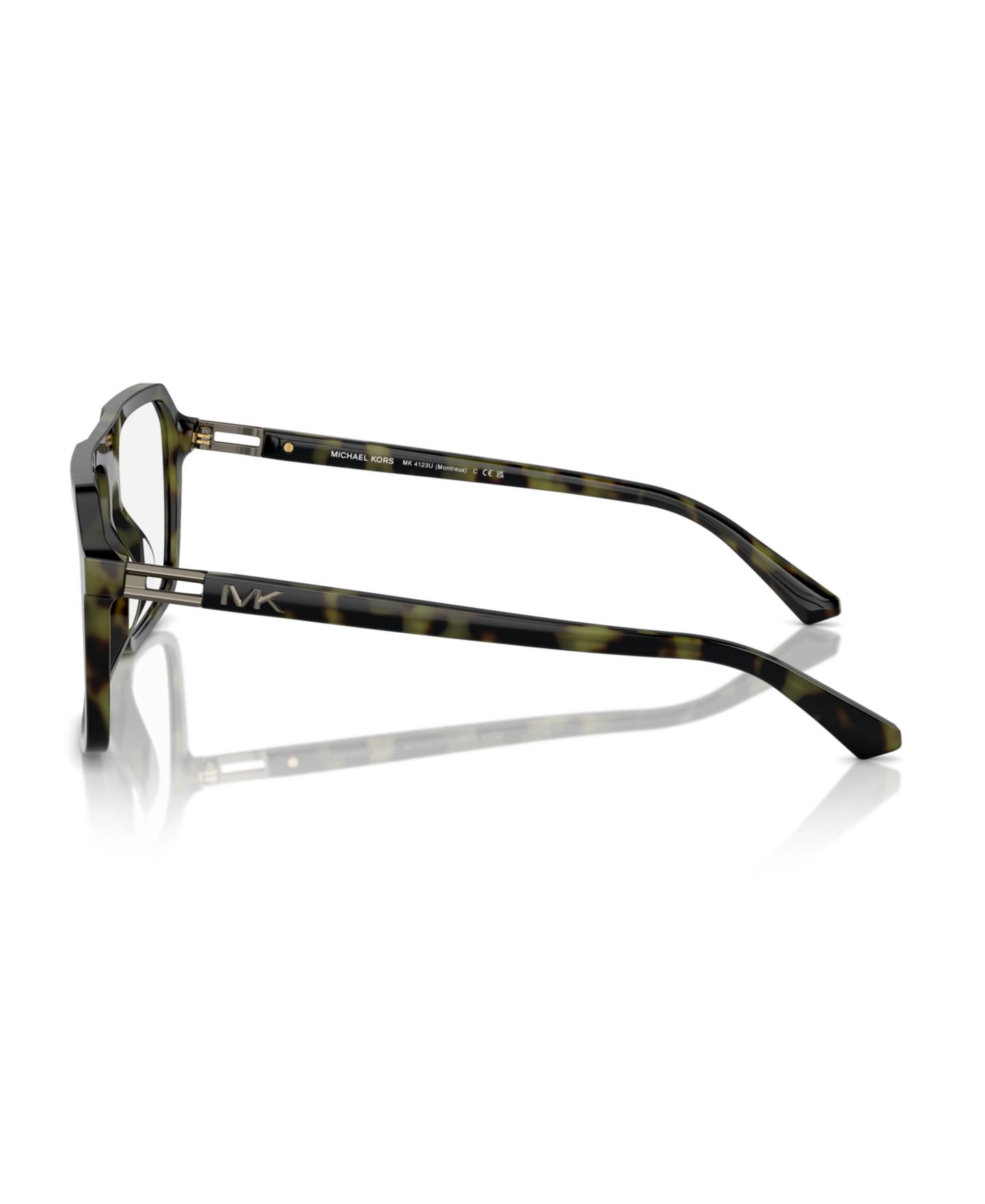 Мужские очки Michael Kors Man Square Plastic MK4123U Montreux Eyeglasses, цвет: Чёрный — фото 7