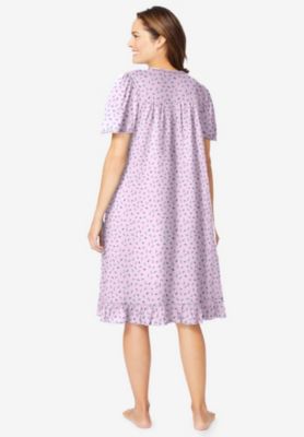 Women's Dreams and Co. Short Floral Print Cotton Gown