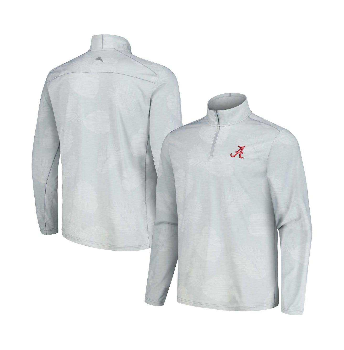 Мужская куртка Tommy Bahama Wisconsin Badgers Delray Frond Island Zone Half-Zip — фото 1