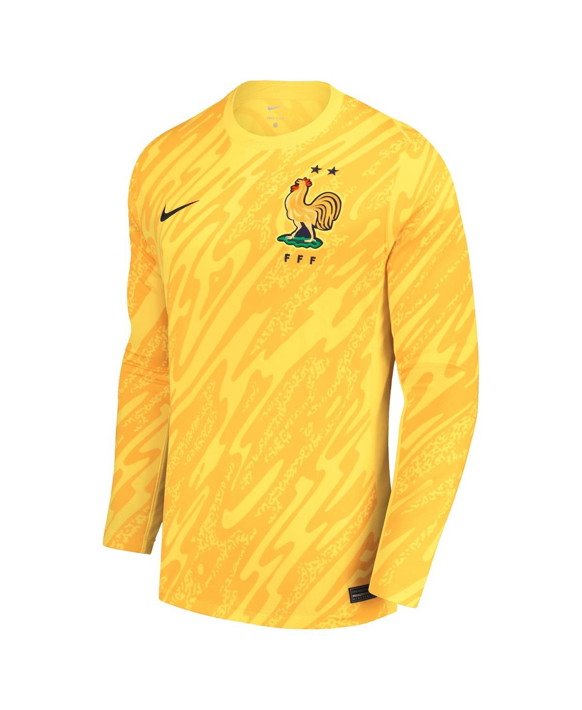 Nike Big Boys and GirlsFrance National Team 2024 Goalkeeper Replica Stadium Long Sleeve Jersey - Yellow