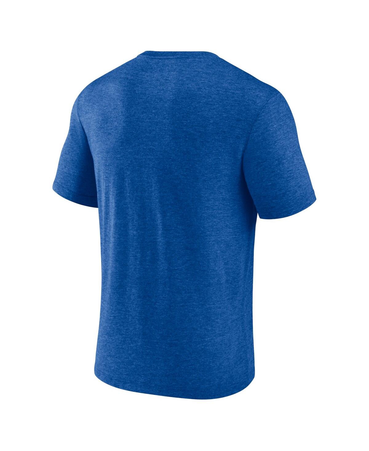 Fanatics Men's Heather Royal Atlanta Braves Home Team Tri-blend T-shirt In Heather Royal