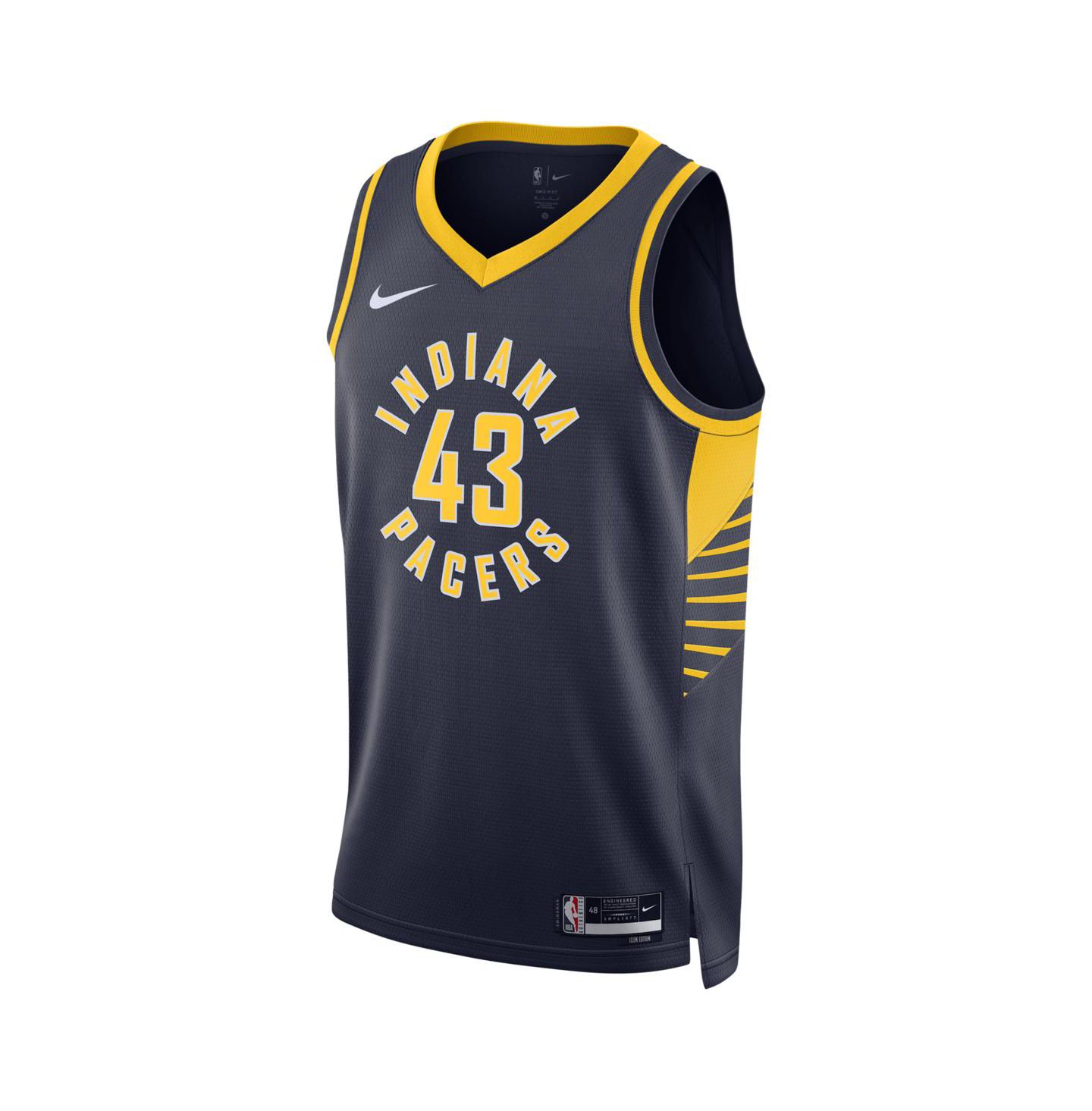 Мужской топ Nike Pascal Siakam Indiana Pacers Swingman Jersey - Icon Edition — фото 3