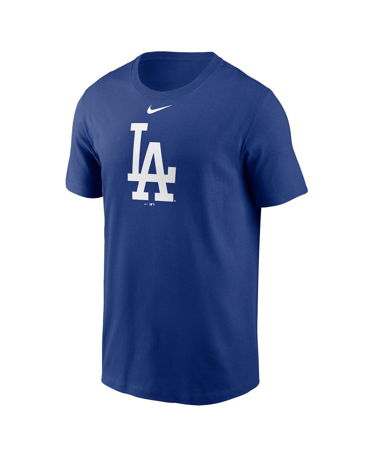 Nike Men's Royal Los Angeles Dodgers Fuse Logo T-shirt In Royal