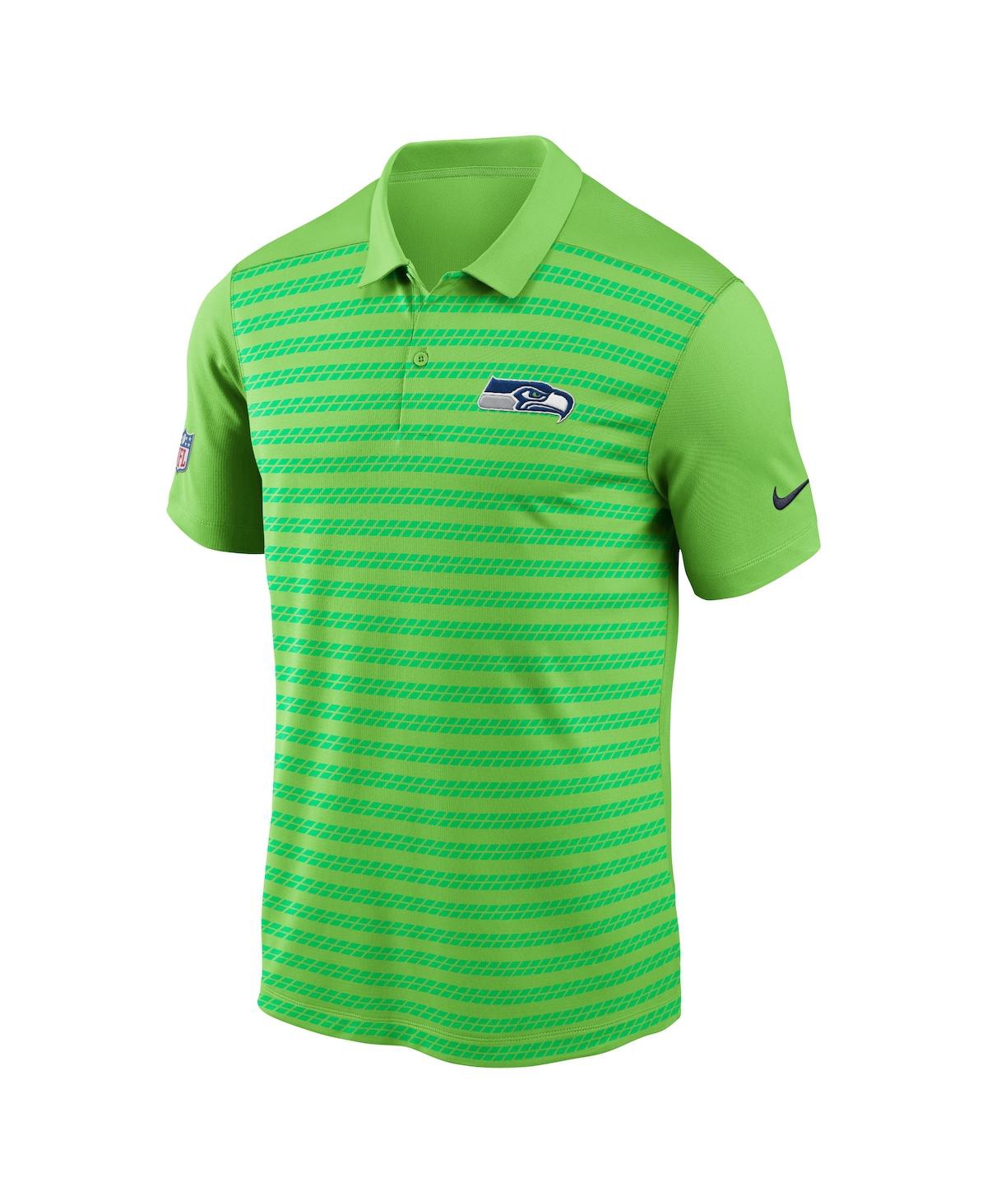 Nike Men's Neon Seattle Seahawks 2024 Sideline Victory Performance Polo In Neon Green