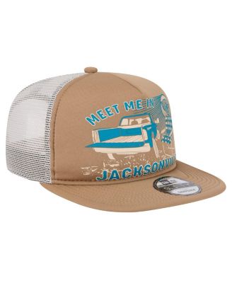 Men's Tan Jacksonville Jaguars Meet Me 9FIFTY Snapback Hat