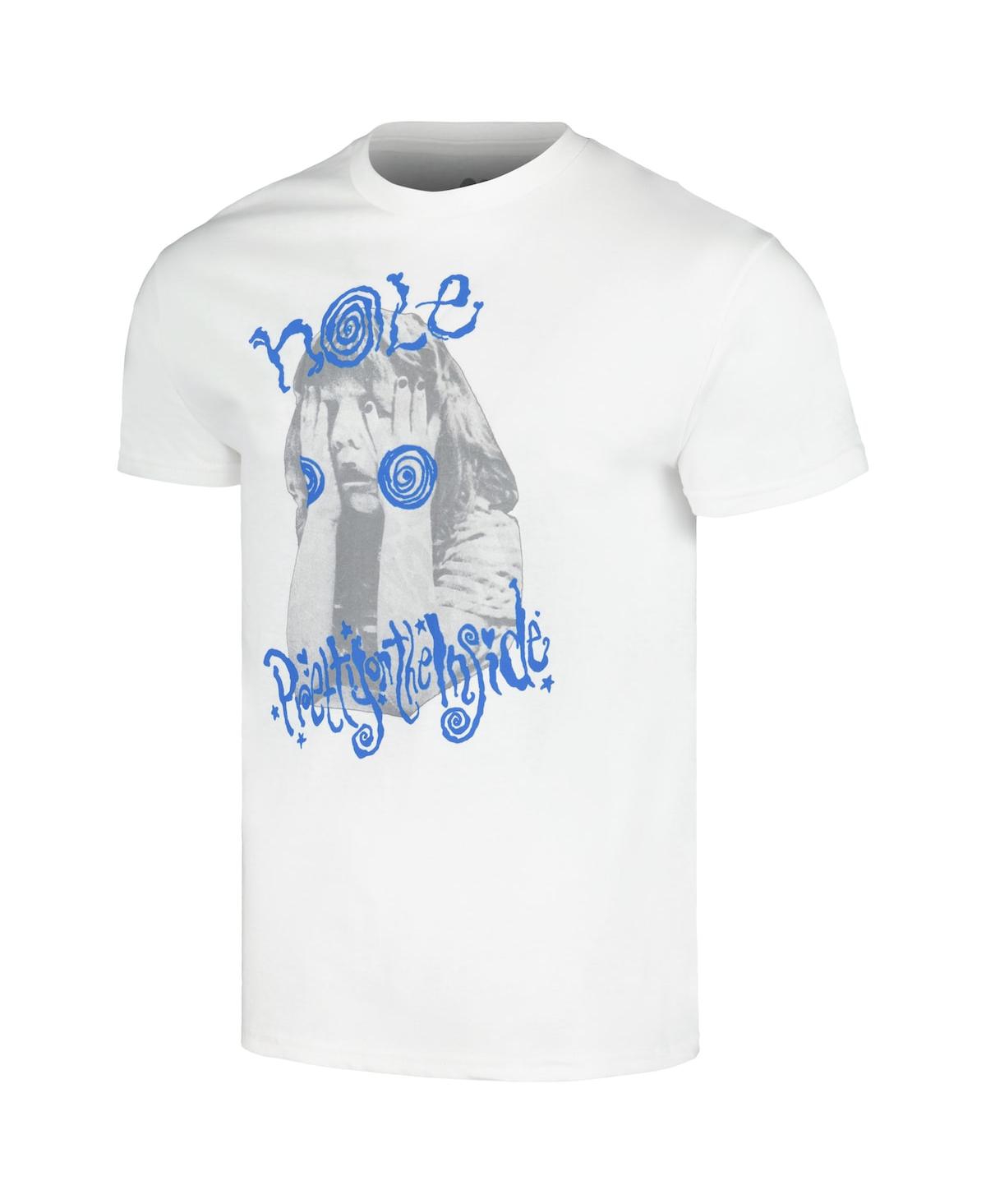 Manhead Merch Men's White Hole Pretty On The Inside Graphic T-shirt In White