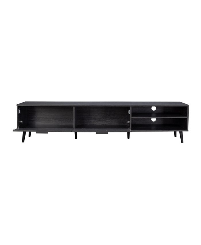 Amber & Emily TV Stand with Doors and Open Shelves for TVs up to 85" Macy's