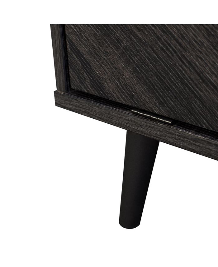 Amber & Emily TV Stand with Doors and Open Shelves for TVs up to 85" Macy's