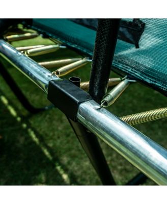 Pro-Series Rectangular Trampoline 10ft x 18ft - Double the Springs, Patented V-shaped Spring Arrangement, Comfort Weave Jumping Surface